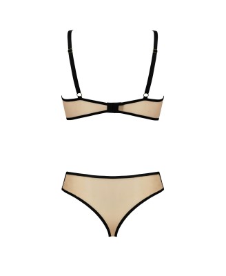 Bielizna-DAISY SET beige L/XL