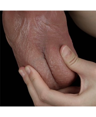 10.5'' Dual layered Platinum Silicone Cock