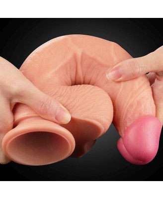 10"" Dual Layer Platinum Silicone Cock
