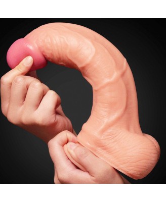 10"" Dual Layer Platinum Silicone Cock