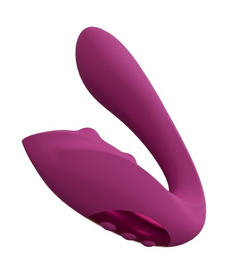VIVE - Yuki - Rechargeable Dual Motor - G-Spot Vibrator with Massaging Beads - Pink