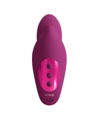 VIVE - Yuki - Rechargeable Dual Motor - G-Spot Vibrator with Massaging Beads - Pink