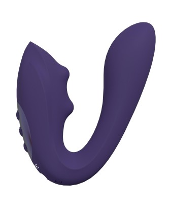 VIVE - Yuki - Rechargeable Dual Motor - G-Spot Vibrator with Massaging Beads - Purple
