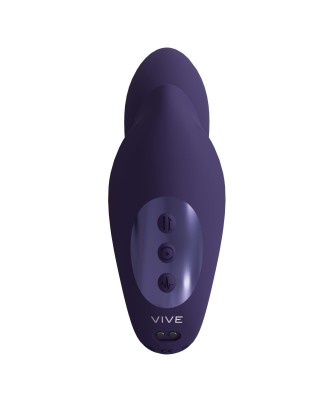 VIVE - Yuki - Rechargeable Dual Motor - G-Spot Vibrator with Massaging Beads - Purple