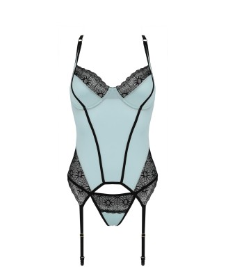 Bielizna-SIDRA CORSET minty L/XL
