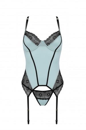 Bielizna-SIDRA CORSET minty S/M