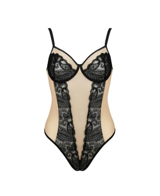 Bielizna-DAISY BODY beige XXL/XXXL