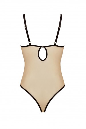 Bielizna-DAISY BODY beige XXL/XXXL