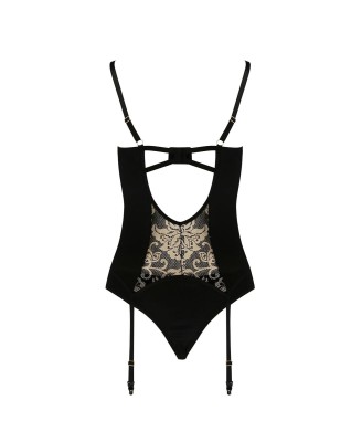 Bielizna-VICTORIA CORSET black XXL/XXXL - Casmir