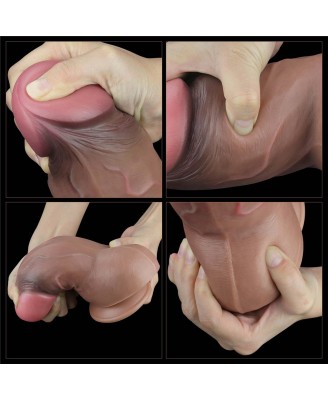 7.0'' Dual Layered Platinum Silicone Cock - Realistyczne Dildo
