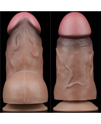 7.0'' Dual Layered Platinum Silicone Cock - Realistyczne Dildo