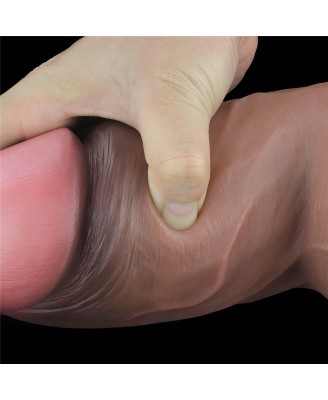7.0'' Dual Layered Platinum Silicone Cock - Realistyczne Dildo