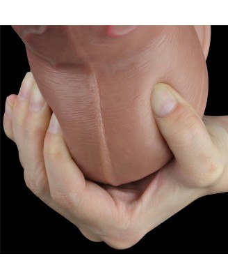 7.0'' Dual Layered Platinum Silicone Cock - Realistyczne Dildo