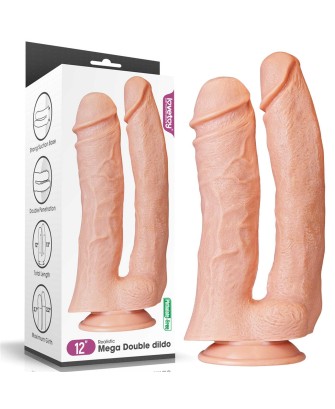 12'' Realistic Mega Double Dildo - Podwójne Dildo