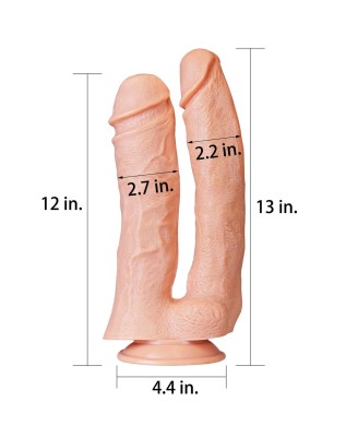 12'' Realistic Mega Double Dildo - Podwójne Dildo