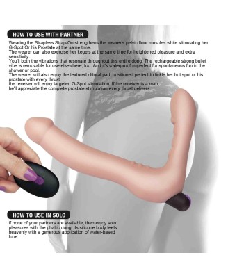 Rechargeable IJOY Strapless Strap on - Strapon Waginalny