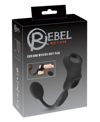 REBEL Cock ring with RC butt p