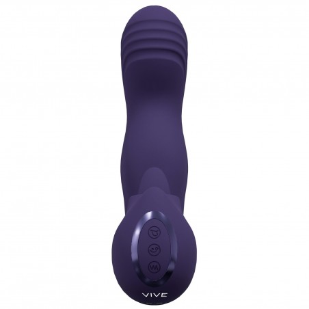 VIVE - Yumi - Rechargeable Triple Motor - G-Spot Finger Motion Vibrator and Flickering Tongue Stimul