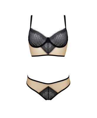 Bielizna-DENERYS SET beige S/M