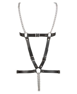 Leather Harness 2 Chains S-L