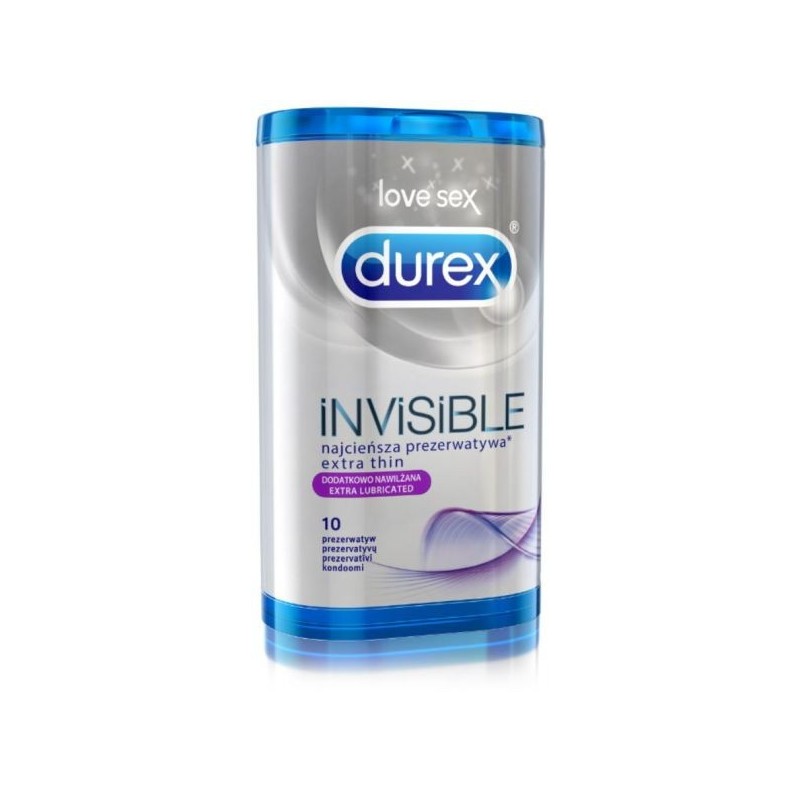 Prezerwatywy Durex Invisible A10 dodatkowo nawilżone