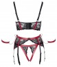 Shelf Bra Set black/red S