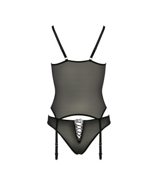 Bielizna-LARA CORSET black XXL/XXXL - Casmir