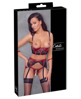 Shelf Bra Set black/red L