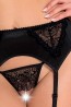Bielizna-LAUREN SET WITH OPEN BRA black XXL/XXXL - Casmir