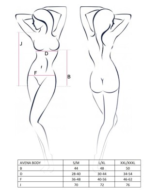 Bielizna-AVENA BODY silver S/M - Casmir