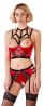 Shelf Bra Set red 80B/M