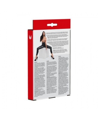 Me You Us Latex Leggings - Czarne Letksowe Legginsy - M