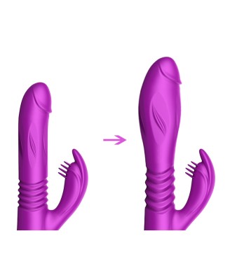 Wibrator-Silicone Vibrator USB 10 Function + Expander and Thrusting Function