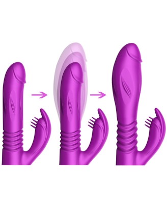 Wibrator-Silicone Vibrator USB 10 Function + Expander and Thrusting Function