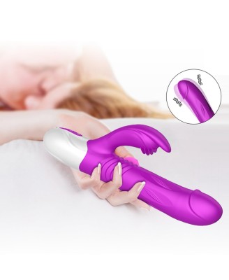 Wibrator-Silicone Vibrator USB 10 Function + Expander and Thrusting Function
