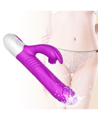 Wibrator-Silicone Vibrator USB 10 Function + Expander and Thrusting Function