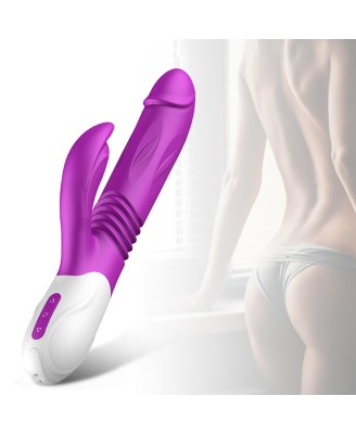 Wibrator-Silicone Vibrator USB 10 Function + Expander and Thrusting Function