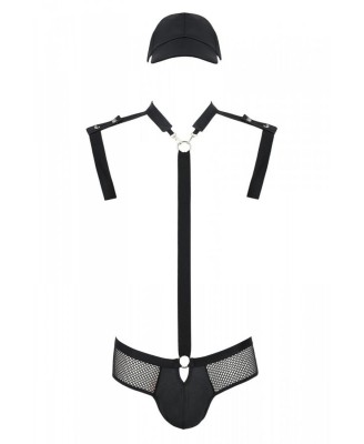 038 SET JOHN black XXL/XXXL - Passion