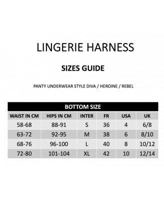 HARNESS LINGERIE HEROINE - S
