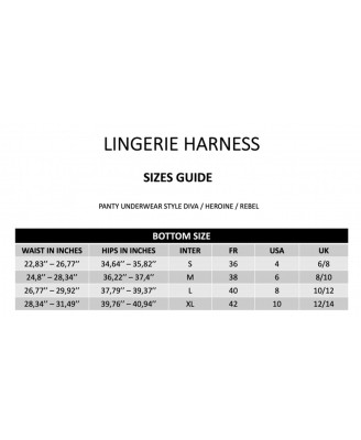 HARNESS LINGERIE HEROINE - S