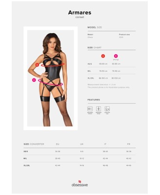 Armares gorset i stringi  M/L