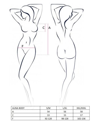 Bielizna-ALINA BODY black L/XL - Casmir