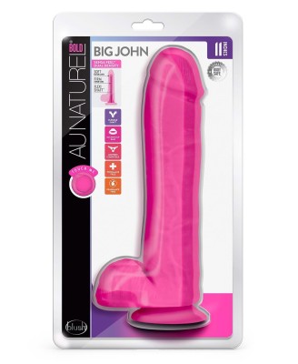 AU NATUREL BOLD BIG JOHN 11" DILDO PINK