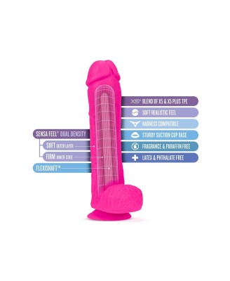 AU NATUREL BOLD BIG JOHN 11" DILDO PINK