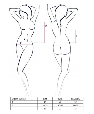 Bielizna-CREDA CORSET cream L/XL - Casmir