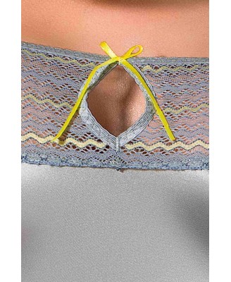 Bielizna-AVENA CORSET silver S/M - Casmir