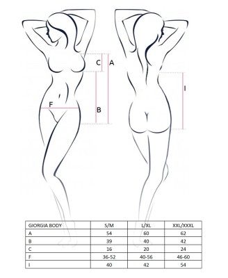 Bielizna-GIORGIA BODY black XXL/XXXL - Casmir