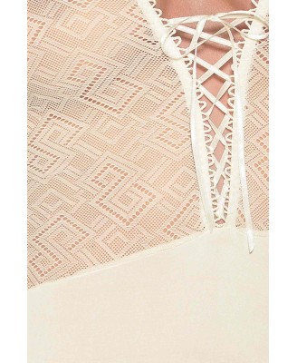 Bielizna-CREDA CORSET cream XXL/XXXL - Casmir