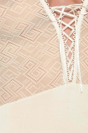 Bielizna-CREDA CORSET cream XXL/XXXL - Casmir