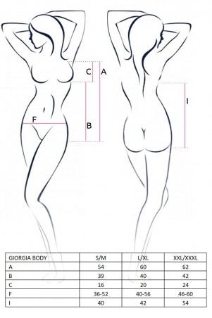 Bielizna-GIORGIA BODY black L/XL - Casmir